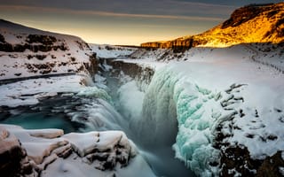 Картинка холод, зима, вода, небо, снег, природа, горы, пейзаж