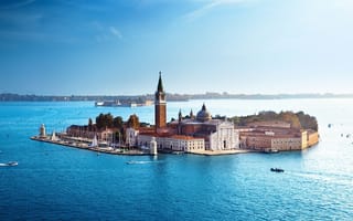 Картинка Venice, Италия, вода, архитектура, лодки, дома, море, люди, Венеция, небо, Italy