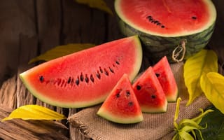 Картинка ягоды, арбуз, дольки