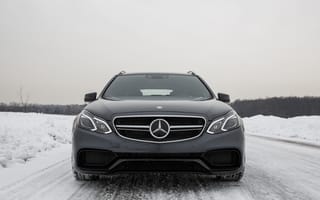 Картинка Mercedes, E63 AMG, Снег, S-Model, 4Matic, Зима