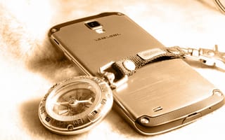 Картинка smartphone, s4 active, компас, смартфон, galaxy, android, телефон, Samsung