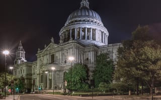 Картинка Лондон, Великобритания, Tranquil St. Pauls Cathedral