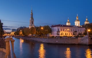 Картинка город, улица, Россия, Санкт-Петербург, вид, архитектура, мегаполис, Питер