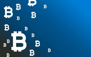 Картинка синий, bitcoin, лого, btc, fon, blue, logo, биткоин