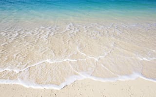 Обои песок, вода, берег