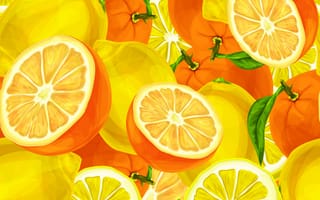 Картинка текстура, апельсины, лимоны, oranges, lemons, цитрус