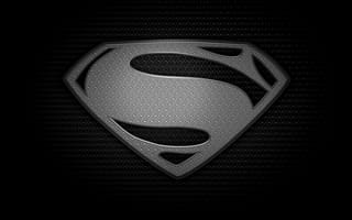 Обои Man of steel, logo, человек из стали, черный, логотип, superman, black, s, супермен