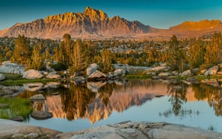 Картинка горы, Калифорния, Восточная Сьерра, озеро