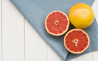 Картинка ткань, цитрус, грейпфрут, деревянный, фрукты, grapefruit