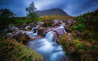 Картинка Шотландия, Хайленд, гора, вода, Buachaille Etive Mòr, поток