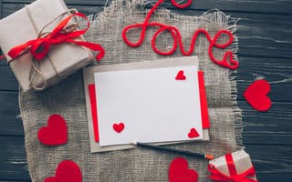 Обои любовь, сердечки, wood, love, сердце, valentine's day, heart, подарок, romantic, red