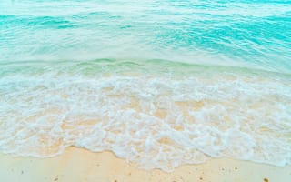 Обои песок, море, волны, summer, beach, wave, blue, пляж, sea, лето, sand, seascape