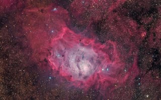 Картинка Туманность, звёзды, Лагуна, мироздание, пространство, созвездие, космос, (M8)