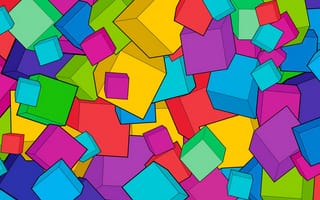 Картинка cube, fone, ярко, яркие, куб, кубики, абстракция, art