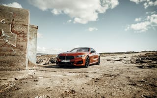 Картинка стена, 2018, тёмно-оранжевый, купе, 8er, G15, Coupe, BMW, M850i xDrive, 8-Series
