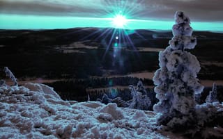 Картинка Lapland Dream, снег, солнце