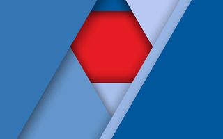 Картинка Android, Rhombus, Abstraction, Design, Circles, Red, 5.0, Line, Lollipop, Blue, Material