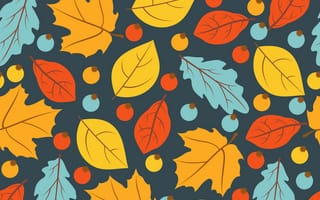 Картинка осень, autumn, осенние, pattern, seamless, листья, colorful, leaves