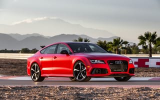 Картинка Audi, V8, RS7, Ауди, Красная