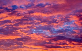 Картинка небо, облака, sunset, розовый, beautiful, закат, colorful, pink, sky