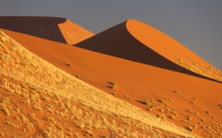 Картинка Намибия, Африка, барханы, небо, пустыня Намиб, песок
