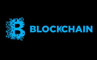 Обои чёрный, fon, black, blockchain, блокчейн, blue, голубой