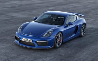 Картинка Porsche, синий, GT4, Cayman, Порше, передок, Кайман
