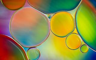 Картинка жидкость, цвет, вода, пузырьки, масло, объем, воздух, краски