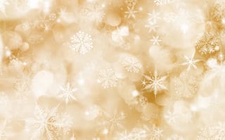 Картинка зима, snow, снег, golden, снежинки, winter, snowflakes, Christmas