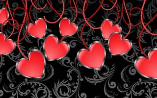 Картинка валентин, вектор, сердце, коллаж, влюбленные