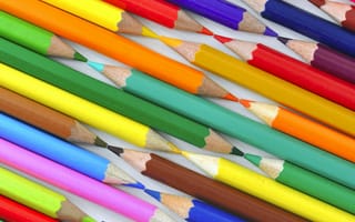 Картинка карандаши, цвет, макро