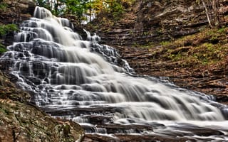 Картинка Ricketts Glen State Park, Pennsylvania, водопад
