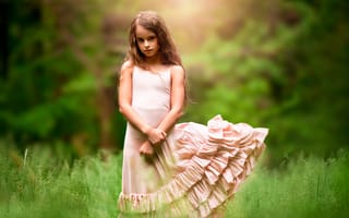 Картинка девочка, природа, платье, child photography