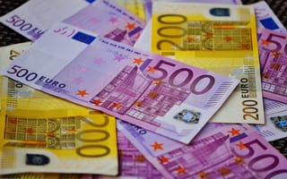 Обои деньги, euro, banknotes, размытие, евро, currency, купюры, валюта