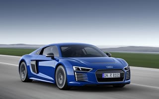 Картинка 2015, e-tron, синий, ауди, Audi, R8