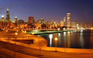 Картинка city, город, Chicago, Illinois, Чикаго, USA