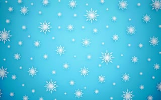 Картинка зима, snowflakes, blue, снег, winter, snow, снежинки, Christmas