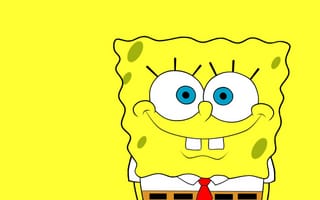 Картинка SpongeBob SquarePants, желтый, улыбка, Губка Боб Квадратные Штаны