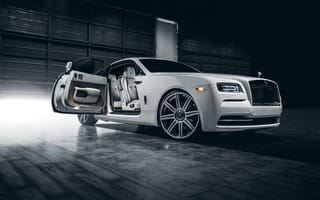 Картинка Rolls-Royce, Wraith, Premium, Class, Vellano, White, Car, Wheels