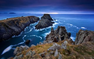 Картинка северная Ирландия, океан, небо, Донегол, графство, море