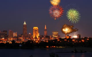Картинка city, город, USA, Кливленд, Ohio, Cleveland