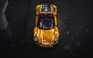 Картинка Porsche, 918, Golden, Spyder