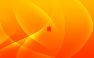 Картинка apple, logo, yellow, orange, mac