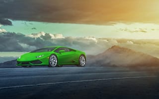 Картинка Lamborghini, LB724, green, Huracan, LP 610-4
