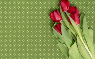 Картинка цветы, букет, красные, red, тюльпаны, spring, tulips, flowers