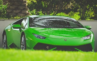 Обои Lamborghini, Huracan, green