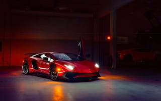 Картинка Lamborghini, LP 750-4, Supercar, Aventador, Superveloce, Doors, Front