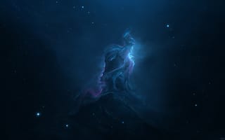 Картинка космос, звезды, nebula, фантастика, fantasy, space, арт, туманность