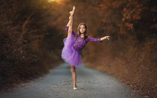 Картинка девочка, балерина, танец