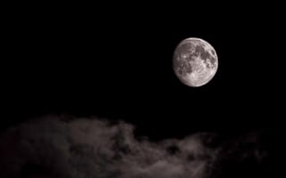 Картинка луна, космос, небо